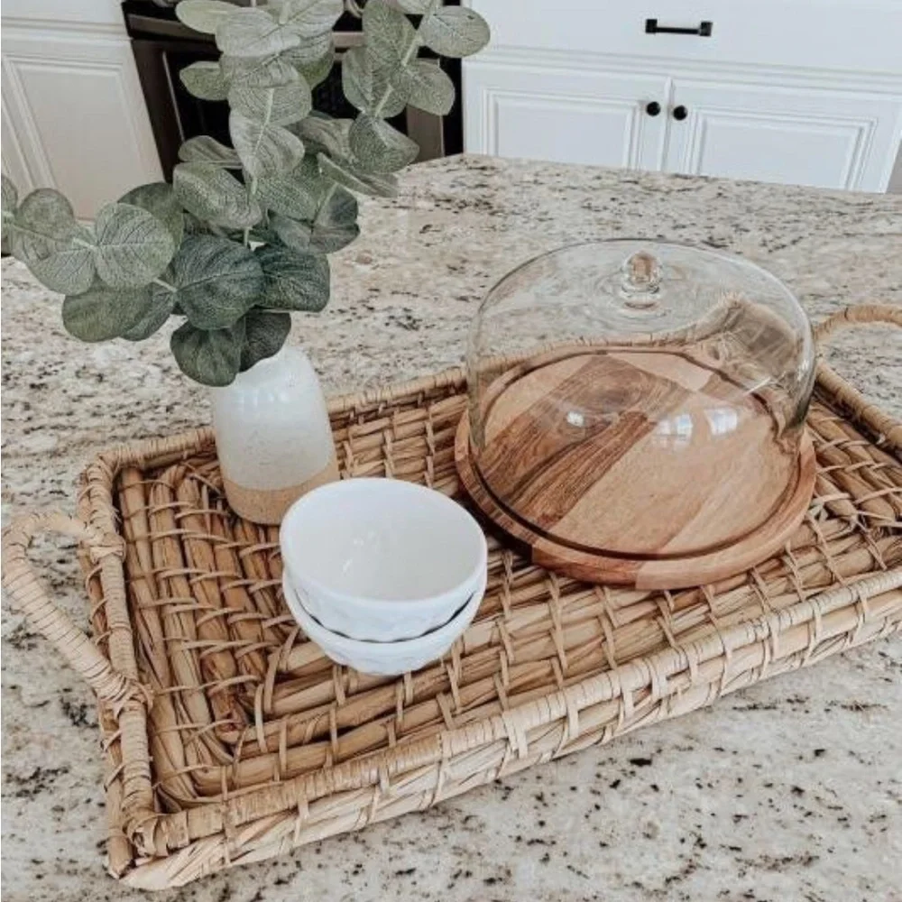 Wood and Glass Cake Dessert Stand  - Hearth & Hand with Magnolia